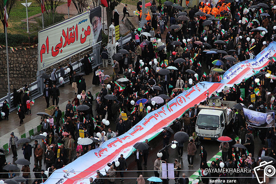 گزارش تصویری| راهپیمایی 22 بهمن در شیراز