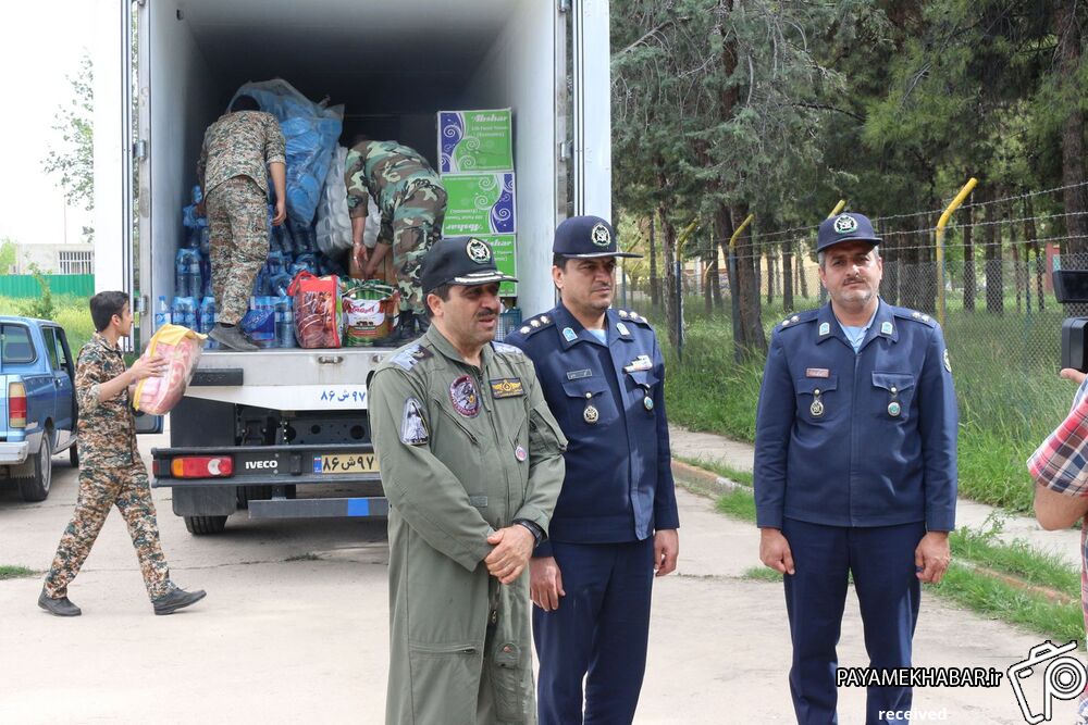 گزارش تصویری| ارسال کمک های مردمی پایگاه هوایی شهید دوران به مناطق سیل زده خوزستان