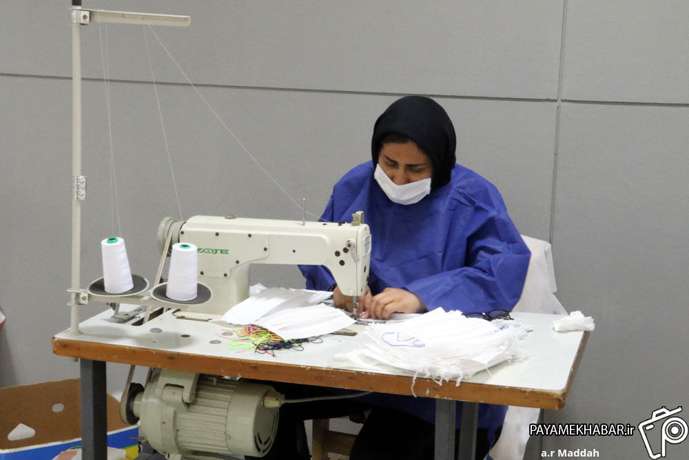 تعداد کارگاه‌های تولید ماسک در دانشگاه فنی و حرفه ای فارس به پنج کارگاه افزایش یافت