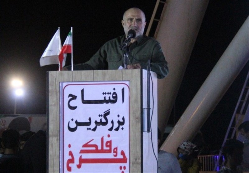 استاندار بوشهر در مراسم افتتاح بزرگترین چرخ و فلک ایران: