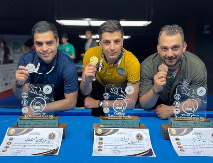 قهرمانی اسنوکرباز شیرازی در رقابت های کشوری