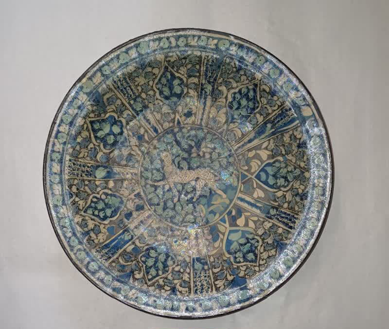 حفاظت و مرمت ظرف سفالی (دیس) منقوش لعابدار دوره ایلخانی