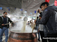 گزارش تصویری| طبخ سمنی 30 تنی در شیراز