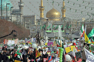 راهپیمایی با شکوه یوم الله ۲۲ بهمن در مشهد برگزار شد