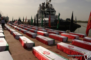 گزارش تصویری| ورود ۱۱۵ شهید گمنام دفاع مقدس به کشور