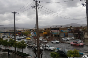 گزارش تصویری| باران سیل آسا در شیراز