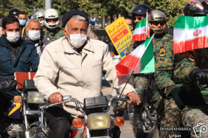 گزارش تصویری| راهپیمایی خودرویی و موتوری ۲۲ بهمن ۹۹ در شیراز