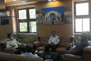 دیدار مدیر مخابرات منطقه فارس با رئیس پلیس فتای استان فارس