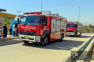 برگزاری مانور تخصصی آتش نشانان شیراز در حرم مطهر شاهچراغ(ع)