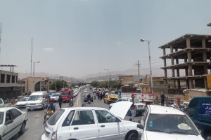 تصادف زنجیره ای در محور سپیدان شیراز ۵ مصدوم برجای گذاشت