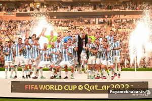 گزارش تصویری| مراسم اهدای جام قهرمانی به تیم آرژانتین