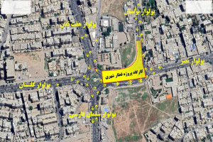 اعلام محدودیت ترافیکی ۲۰ ماهه در ضلع شرقی میدان کلبه سعدی