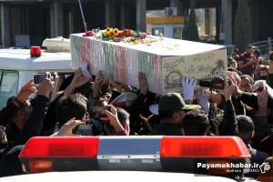 گزارش تصویری| تشییع و تدفین شهید گمنام در فرودگاه شیراز