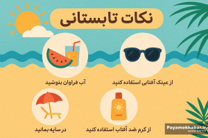 اینفوگرافیک| در تابستان چکار کنیم؟