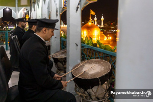 گزارش تصویری| نقاره زنی در حرم مطهر امام رضا (ع)
