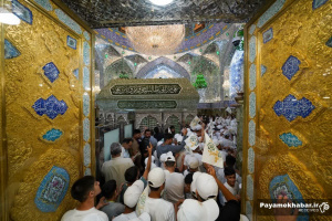 گزارش تصویری| یتیمان کوفه در حرم مطهر علوی