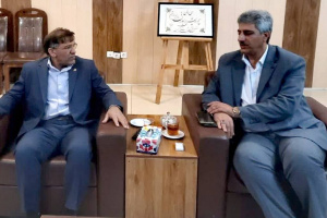 نشست مشترک مدیر مخابرات فارس و فرماندار رستم با محوریت توسعه شبکه ارتباطی