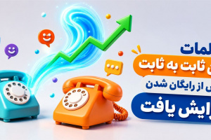 میزان مکالمات تلفن ثابت در بخش های شهری و بین شهری ۲۰ درصد رشد کرد