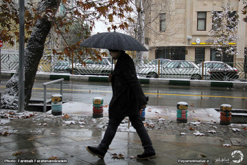 نخستین برف پاییزی در تهران