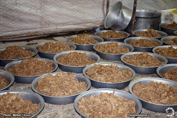 طبخ آش ۸۰ هزار کیلویی در شیراز