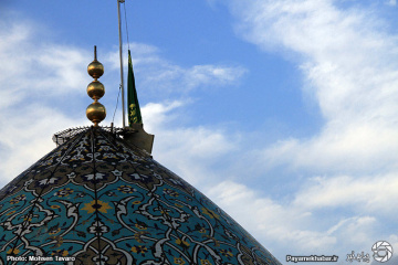 تعویض پرچم آستان مقدس احمدی و محمدی (ع)