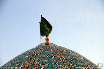 تعویض پرچم آستان مقدس احمدی و محمدی (ع)
