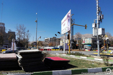 میدان قصردشت شیراز بسته شد