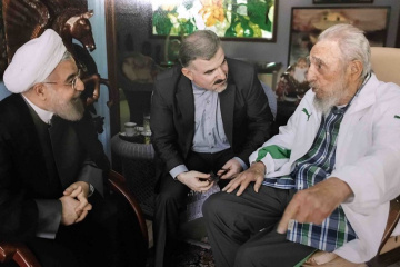 دیدار حسن روحانی، رئیس جمهور با فیدل کاسترو، رهبر 