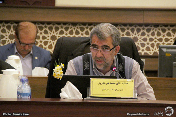 محمدتقی تذروی، عضو شورای اسلامی شهر شیراز در جلسه 