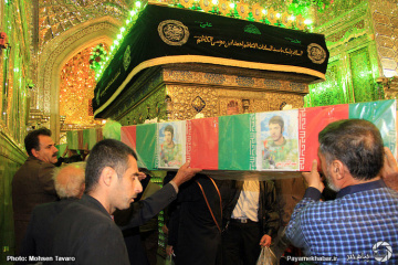تشییع پیکر ۱۰ شهید دفاع مقدس در شیراز