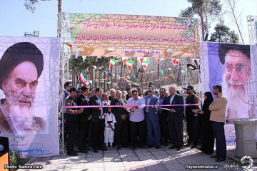 افتتاح ۲ پارک و کلنگ زنی مجتمع آموزشی در شیراز