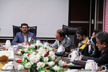 نشست خبری مدیر عامل آتش نشانی شیراز