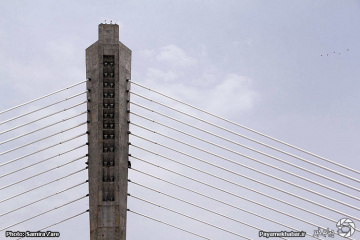 پل کابلی حضرت ولیعصر (عج) شیراز پیش از افتتاح