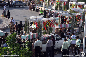 استقبال از شهدای گمنام در شیراز