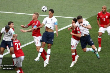 بازی فرانسه - دانمارک - جام جهانی ۲۰۱۸