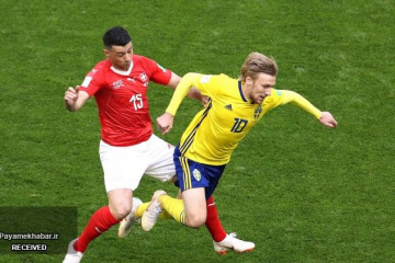 بازی سوئد - سوئیس - جام جهانی ۲۰۱۸