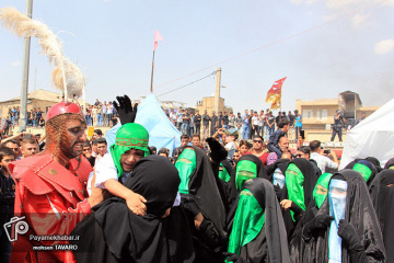 مراسم خیمه سوزی روز عاشورا در شیراز
