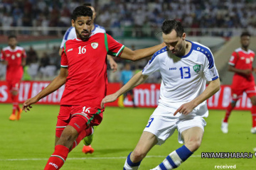 جام ملت های آسیا 2019 بازی عمان - ازبکستان