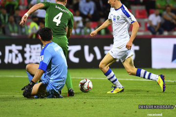 جام ملت های آسیا 2019 - بازی ازبکستان - ترکمنستان