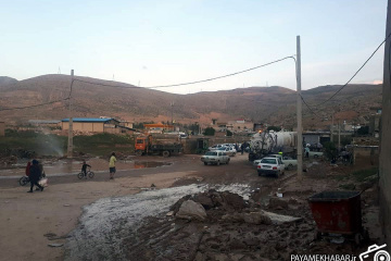 وضعیت و کمک رسانی محله سعدی پس از سیل اخیر شیراز