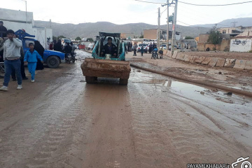 وضعیت و کمک رسانی محله سعدی پس از سیل اخیر شیراز