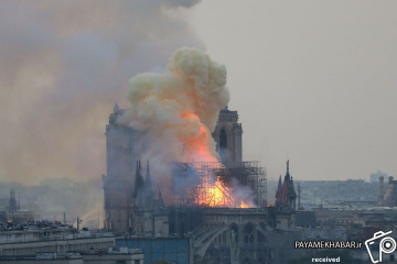 آتش سوزی در کلیسای نوتردام پاریس‎