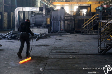 کارگران کارخانه فولاد همدان