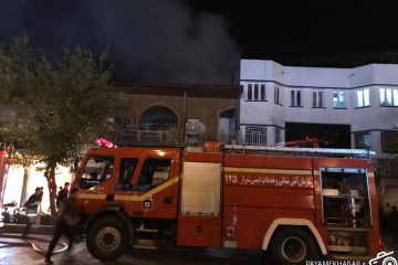 آتش سوزی در سینما بهمن شیراز