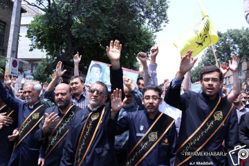 تشییع شهید در شیراز