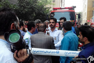آتش سوزی هتل آسمان شیراز