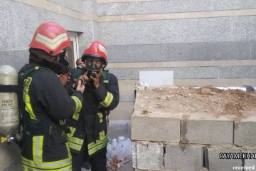 مهار آتش سوزی بیمارستان شهید بهشتی شیراز