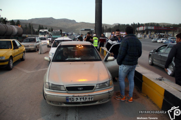 پلیس راه شیراز - اصفهان و جلوگیری از ورود مسافرین