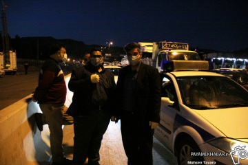 پلیس راه شیراز - اصفهان و جلوگیری از ورود مسافرین