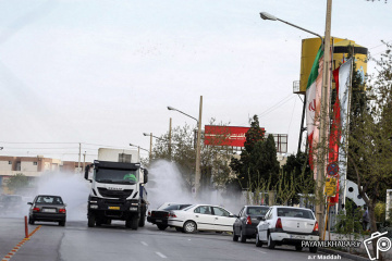 گندزدایی و ضدعفونی سازی مستمر شهرداری شیراز